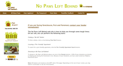 Desktop Screenshot of nopawsleftbehind.org